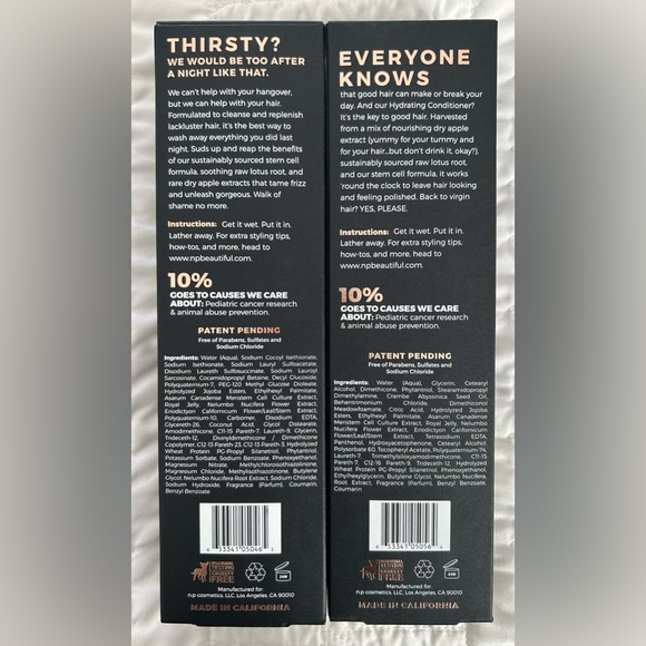 np beautiful hydrating shampoo and conditioner set - Picture 2 of 2